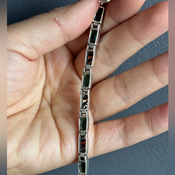 Turquoise silver 925 bracelet size 7.25 - Picture 4 of 5